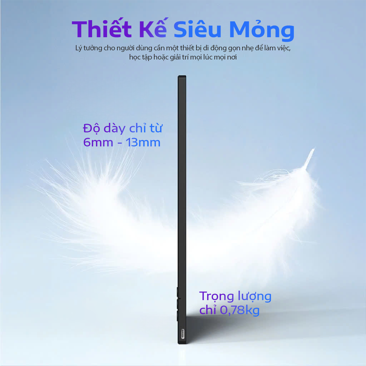 Màn hình di động 15.6 inch IPS FHD Type C HDMI - Portable Monitor máy tính, điện thoại
