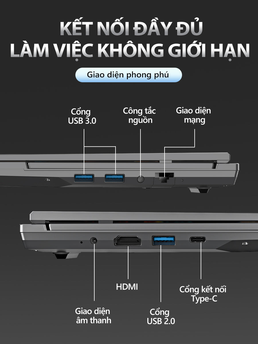 Laptop 2 màn hình 16 & 14 inch cảm ứng Intel Core i7-9850H Windows 11 Pro dành cho doanh nhân Máy mới 100%, chính hãng