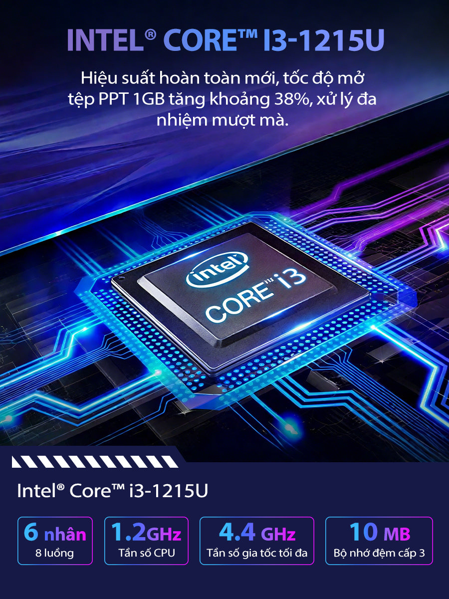 Laptop AOC 14 inch I3-1215U – RAM 16GB, SSD 512GB, thiết kế mỏng nhẹ, phù hợp học tập & văn phòng, bảo hành 1 năm