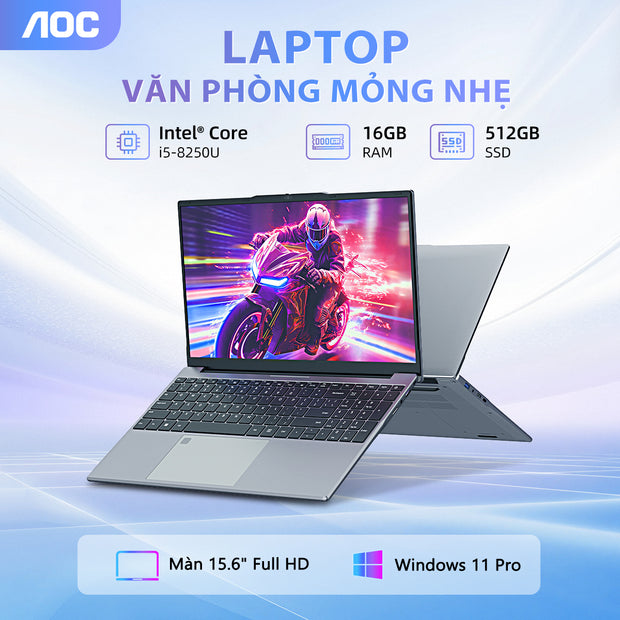 Laptop NoteBook Viamei 15.6inch i5-8250U/ i7-8650U 16GB 512GB Win11 pro Máy mới 100%, chính hãng
