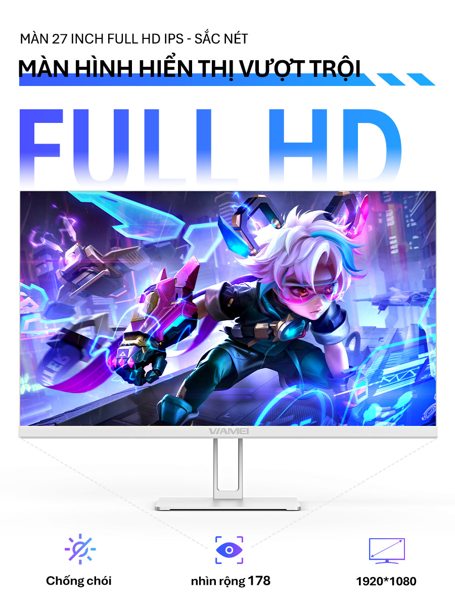 Máy tính All In One G33 I7- 8650U Ram 16GB SSD 512GB, Màn hình 27 inch - AOC bảo hành chính hãng 2 năm