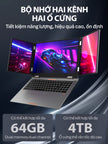 Laptop 3 màn hình MAX16, chính 16 inch & 2 phụ 10.5 inch Intel Core i7-12TH Windows 11 Pro Máy mới 100%, chính hãng