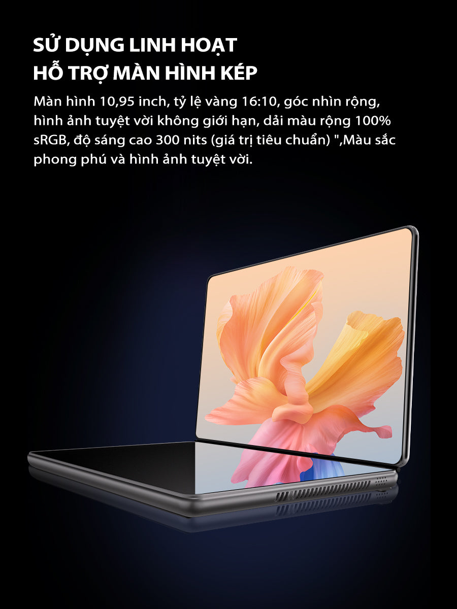 Laptop giá rẻ cảm ứng I3 - 1215U, 2 màn hình 10.95 inch Ram 16GB, SSD 512GB, gập 180 độ, Win 11 bản quyền