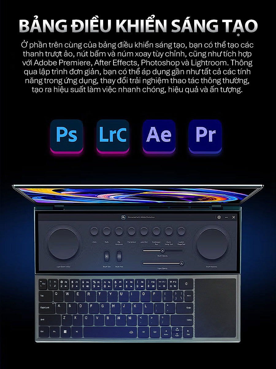 Laptop 2 màn hình 16 & 14 inch cảm ứng Intel Core i7-9850H Windows 11 Pro dành cho doanh nhân Máy mới 100%, chính hãng