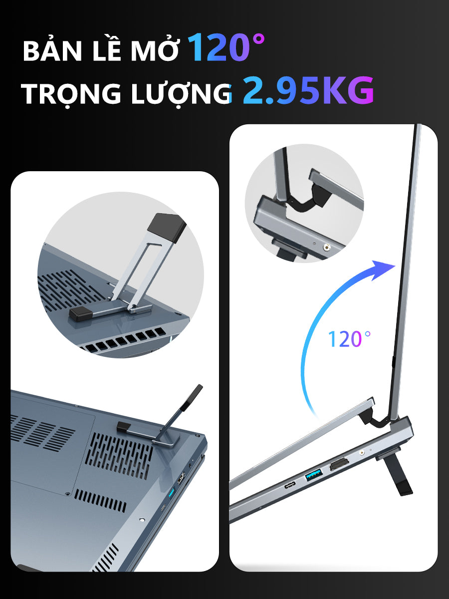 Laptop viamei 16 inch 2 màn hình cảm ứng DS16-PLUS, Intel Core i7-1360P, RAM DDR4, Win 11 Máy mới 100%, chính hãng